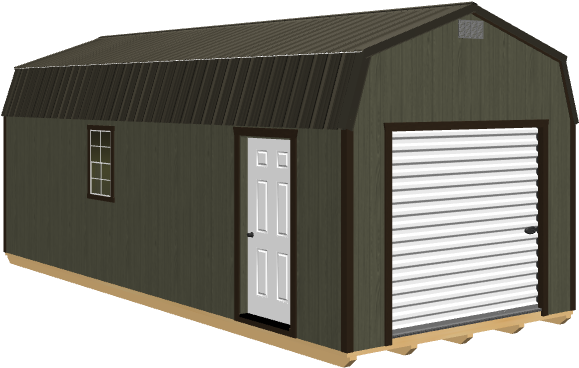 12x28 HI-SIDE GARAGE Shed For Sale | from Montana Shed Center in Great ...